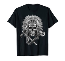 Load image into Gallery viewer, Native American T Shirt Chief Pipe Skull Eternal Spirit Gift

