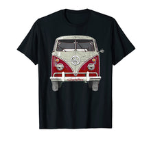 Load image into Gallery viewer, Vintage 1960s Hippie Red Micro Bus Van T-Shirt Gift
