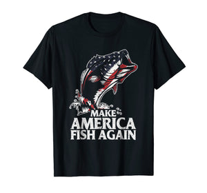Funny shirts V-neck Tank top Hoodie sweatshirt usa uk au ca gifts for MAKE AMERICA FISH AGAIN funny American pride t-shirt gift 1980284