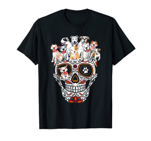 Funny shirts V-neck Tank top Hoodie sweatshirt usa uk au ca gifts for Pitbull Mom Sugar Skull Shirt- Funny Gothic Dog Mom Dad Gift 181042