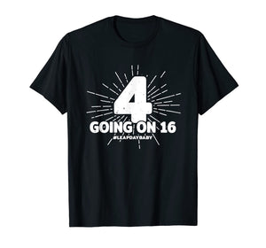 Leap Year Birthday 2020 - 16 Year Old Gift - Leap Day T-Shirt-1487241