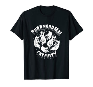 Purranormal Cativity Funny tee Halloween Cats T-Shirt
