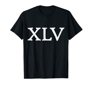 Trump 45 XLV Roman Numerals Presidential Reelection Gift T-Shirt