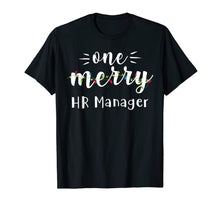 Load image into Gallery viewer, One Merry HR Manager Job Xmas Lights Christmas Gifts T-Shirt
