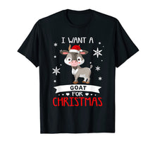 Load image into Gallery viewer, Funny shirts V-neck Tank top Hoodie sweatshirt usa uk au ca gifts for All I Want for Christmas Is A Goat T-Shirt Merry Xmas T-Shirt 458451
