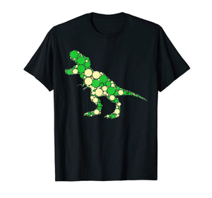 Green Polka Dot T Rex Dinosaur - International Dot Day Gifts T-Shirt 87954
