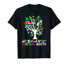 Load image into Gallery viewer, Tree Flag National Hispanic Heritage Month T-Shirt
