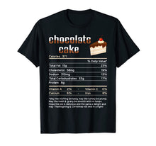 Load image into Gallery viewer, Funny shirts V-neck Tank top Hoodie sweatshirt usa uk au ca gifts for Chocolate Cake Thanksgiving Food Nutrition Facts Matching T-Shirt 1083175
