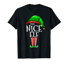 Load image into Gallery viewer, The Nice Elf Group Matching Family Christmas Gifts Funny T-Shirt
