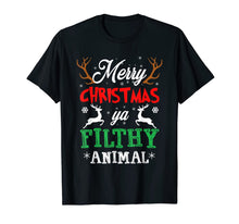 Load image into Gallery viewer, Funny shirts V-neck Tank top Hoodie sweatshirt usa uk au ca gifts for Funny Alone At Home Movies Merry Christmas You Filty Animal T-Shirt 84348
