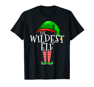 The Wildest Elf Group Matching Family Christmas Gift Holiday T-Shirt