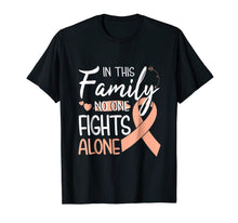 Load image into Gallery viewer, In this family no one fights alone Uterine Cancer tshirt-271577
