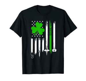 American Flag Shamrock Nurse St Patrick's Day Gifts TShirt466086