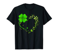 Load image into Gallery viewer, Heart Shamrock Butterfly Happy St Patrick&#39;s Day Gifts T-Shirt-517295

