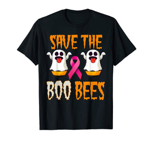 Save the Boo Bees Breast Awareness Pink Ribbon Halloween T-Shirt