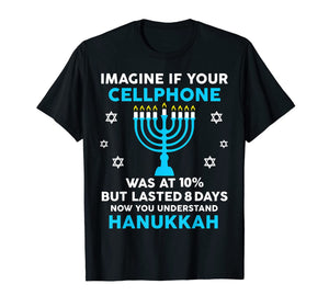 Funny Hanukkah Gifts Cellphone Chanukkah T-Shirt-151045
