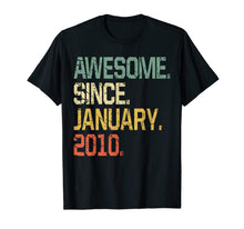 Load image into Gallery viewer, 10 Years Old Shirt Gift- Awesome Since January 2010 T-Shirt-1060238
