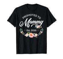 Load image into Gallery viewer, Promoted to Mommy Est 2020 First Time Mom Floral Mother Gift TShirt293097
