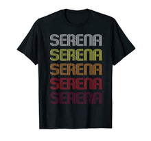Load image into Gallery viewer, Serena Retro Wordmark Pattern - Vintage Style T-Shirt T-Shirt
