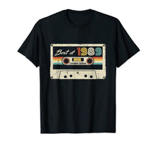 Load image into Gallery viewer, Vintage Best Of 1989 30th birthday Gift Retro Cassette Tape T-Shirt
