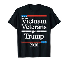 Load image into Gallery viewer, Vietnam Veterans For Trump 2020 USA Flag Republican GOP Gift T-Shirt
