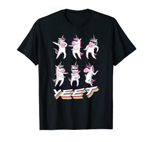 Unicorn Dancing Celebration Yeet Meme T-Shirt