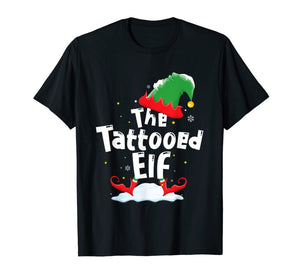 Tattooed Elf Family Matching Group Christmas Gift Tattoo T-Shirt