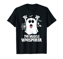 Load image into Gallery viewer, Massage Therapist Muscle Whisperer Ghost Fun Halloween Gift T-Shirt
