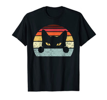 Load image into Gallery viewer, Vintage Black Cat - Retro Style Cats Gift - In 10 colors - T-Shirt
