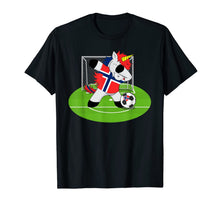 Load image into Gallery viewer, Dabbing Soccer Unicorn Norway Norwegians Football T-Shirt-4000034
