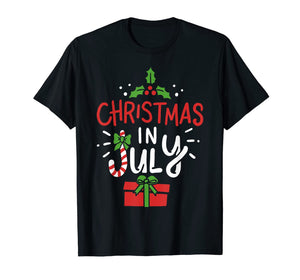 Christmas In July T Shirt Summer Beach Tshirt Hawaiian Gift 352467