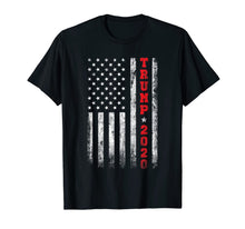 Load image into Gallery viewer, Trump 2020 American Flag Vintage T-Shirt 42557
