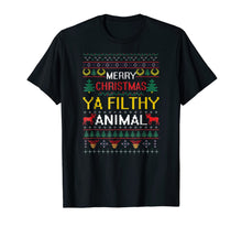Load image into Gallery viewer, Funny shirts V-neck Tank top Hoodie sweatshirt usa uk au ca gifts for Filthy Animal Ya Merry Christmas Ugly Sweater Tshirt 118330
