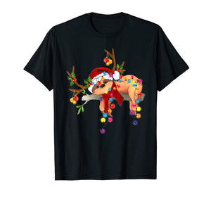 Funny shirts V-neck Tank top Hoodie sweatshirt usa uk au ca gifts for Santa sloth gorgeous reindeer Light Christmas Lover Gift T-Shirt 401832