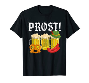 Oktoberfest Funny Beer Mugs Cheers Prost Drinking Festival T-Shirt