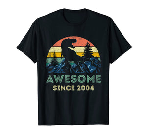 Funny 16th Birthday 16 Years Old Awesomne Since 2004 Gifts T-Shirt-3116841
