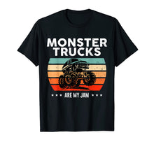 Load image into Gallery viewer, Vintage Monster Truck Are My Jam Retro Sunset Cool Engines T-Shirt-33734
