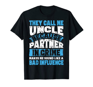 Mens Funny Uncle Shirt Gifts From Niece and Nephew T-Shirt-507543