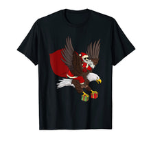 Load image into Gallery viewer, Funny shirts V-neck Tank top Hoodie sweatshirt usa uk au ca gifts for Funny Santa Claus Riding Eagle Christmas Gift Box Xmas T-Shirt 1360820
