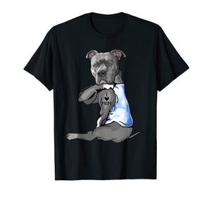 Women Gifts Pit bull Dog Tattoo I Love Mom TShirt205449