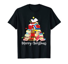 Load image into Gallery viewer, Reading Books Tree Librarian Nerd Christmas Gifts T-Shirt
