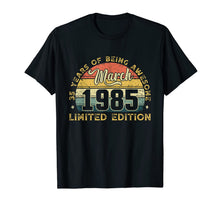 Load image into Gallery viewer, Vintage March 1985 Outfit 35th Birthday Gift 35 Years Old T-Shirt-375113
