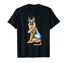 Load image into Gallery viewer, Women Gifts German Shepherd Dog Tattoo I Love Mom T-Shirt-302767
