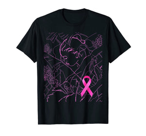 Pink Art for Breast Cancer Awareness Month T-Shirt