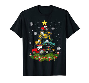 Funny shirts V-neck Tank top Hoodie sweatshirt usa uk au ca gifts for Tractor Christmas Tree gift Holiday Tractor funny xmas Gift T-Shirt 325924