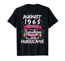 Load image into Gallery viewer, AUGUST 1965 Girl 55 Years Being Sunshine Mixed Hurricane T-Shirt-4086255
