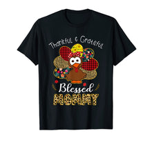 Load image into Gallery viewer, Funny shirts V-neck Tank top Hoodie sweatshirt usa uk au ca gifts for Thankful Grateful Blessed Mommy Leopard Turkey Thanksgiving T-Shirt 223511
