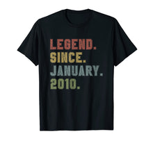 Load image into Gallery viewer, Legend Since January 2010 10th Birthday 10 Years Old Gifts T-Shirt-3194170
