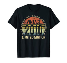 Load image into Gallery viewer, 10 Year Old Gifts Vintage 2010 Limited Edition 10th Birthday T-Shirt-137433
