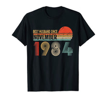 Load image into Gallery viewer, Mens 35th Wedding Anniversary Gifts Husband Since November 1984 T-Shirt
